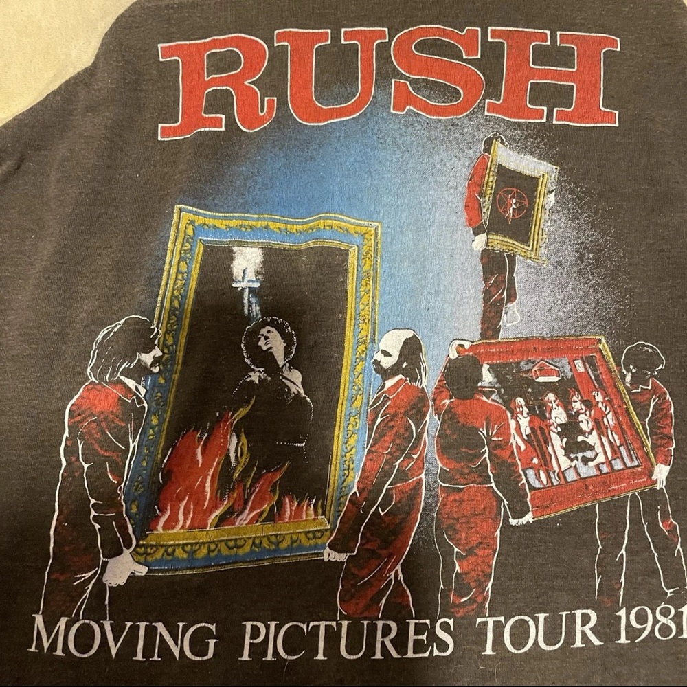 Vintage Concert T-Shirt Rush Moving Pictures - Med